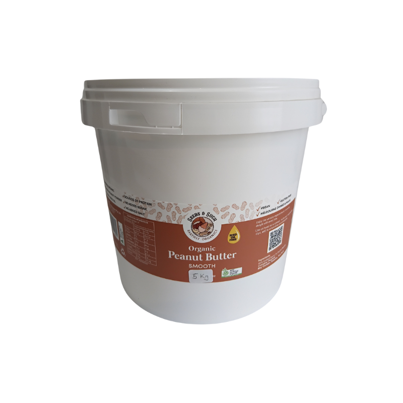 Organic Peanut Butter - Smooth 5kg