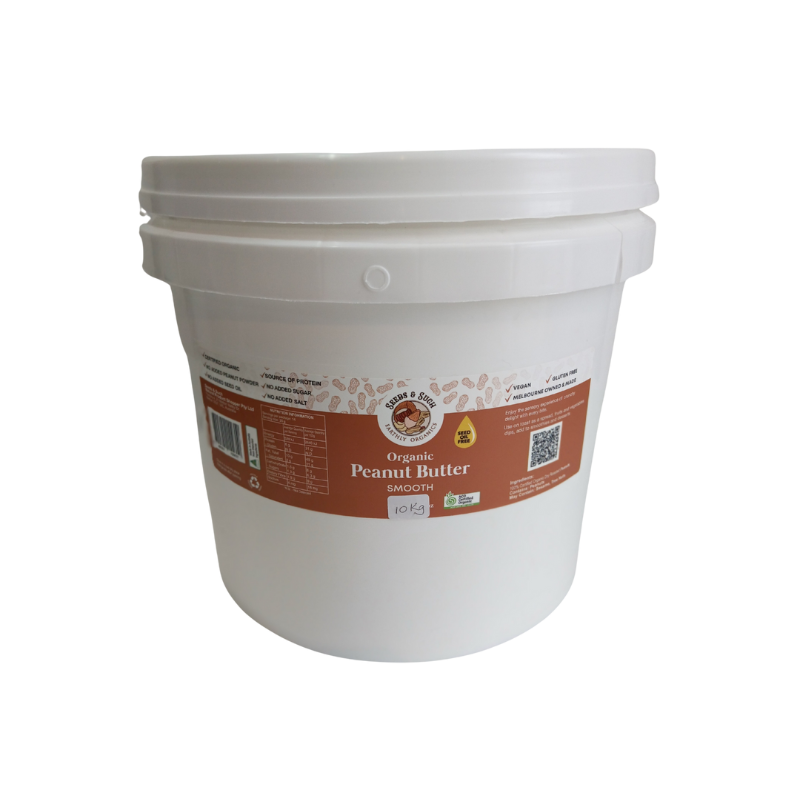 Organic Peanut Butter - Smooth 10kg
