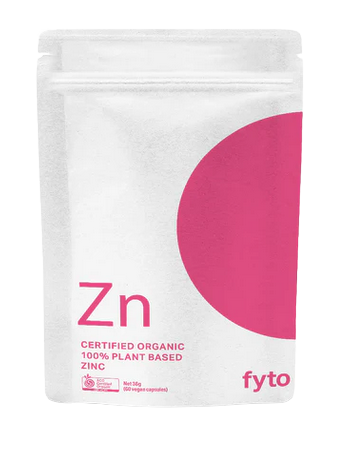 ZINC Certified Organic 100% Plant based (60 caps)