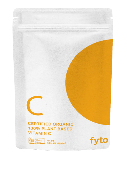 VITAMIN C Certified Organic 100% Plant based (60 caps)